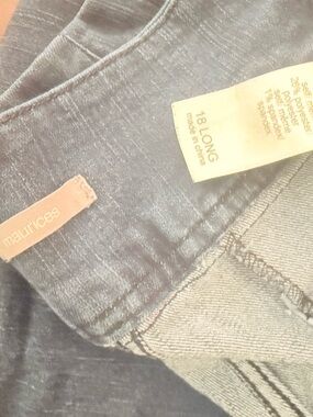 Maurices Women's Trouser Cut Jeans - Washed Navy